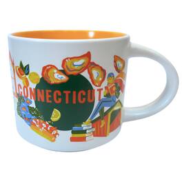 Starbucks - Discovery Series Connecticut Ceramic Mug, 14 Oz - Orange