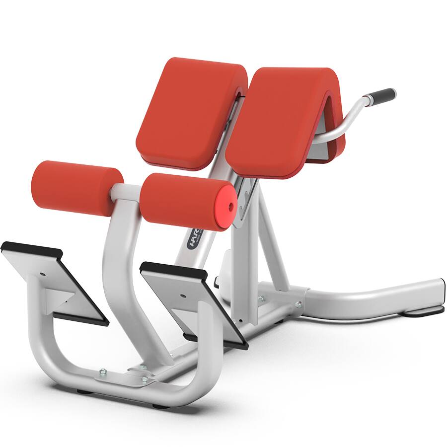 Front. HARISON - DISCOVER HR-G3112 Commercial Roman Chair for Dumbbell and Barbell Strength Training - White.