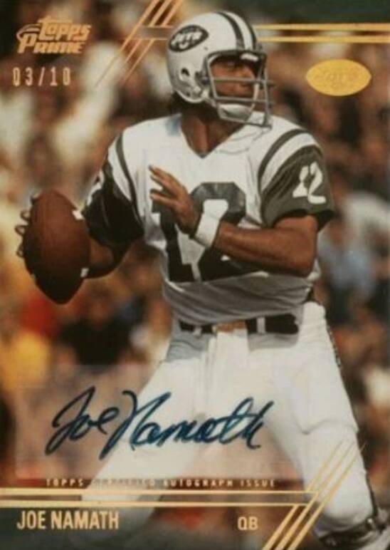 Lapps PRIME 03/10

12
12

JoePanett TOPPS AUTOGRAPH ISSUE
JOE NAMATH
QB