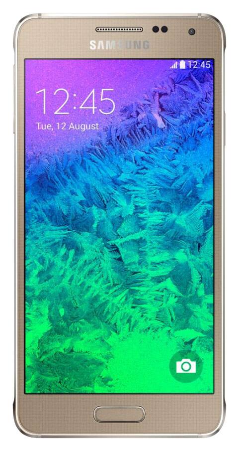 Samsung - Galaxy Alpha AT&T Branded 4G Cell Phone (Unlocked) - Gold-Front_Standard 