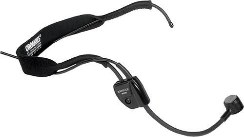 Angle Standard. Shure - WH20Dynamic Headset Microphone - Black.