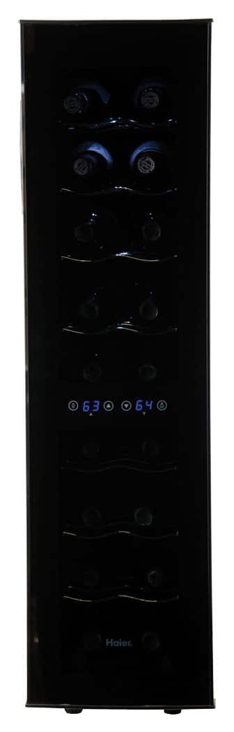 Front. Haier - 18-Bottle Wine Cellar - Black.