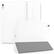 Front. DTTO - Case for iPad (A16) 11th Gen11- Inch 2025, for iPad 10th Gen 2022 ,Matte Frosted Shockproof Back ,Auto Sleep/Wake - white.