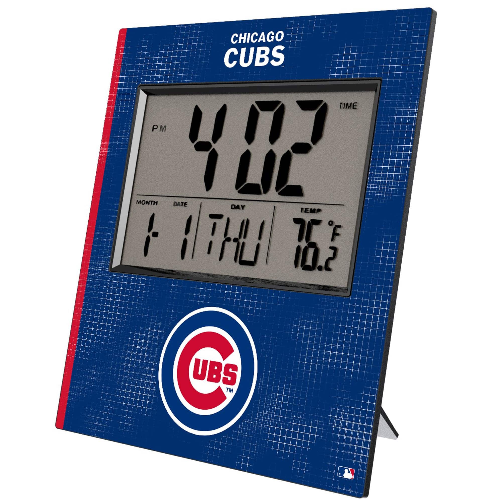 Keyscaper - Chicago Cubs Digital Desk Clock - Multicolor
