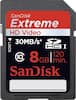 SanDisk - Extreme 8 GB Secure Digital High Capacity (SDHC) - 1 Card-Front_Standard