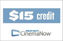 Front Large. CinemaNow - $15 Gift Credit (Immediate Delivery).