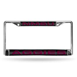 Rico Industries - New Mexico State Aggies Chrome Metal Laser Cut License Plate Frame - Multi