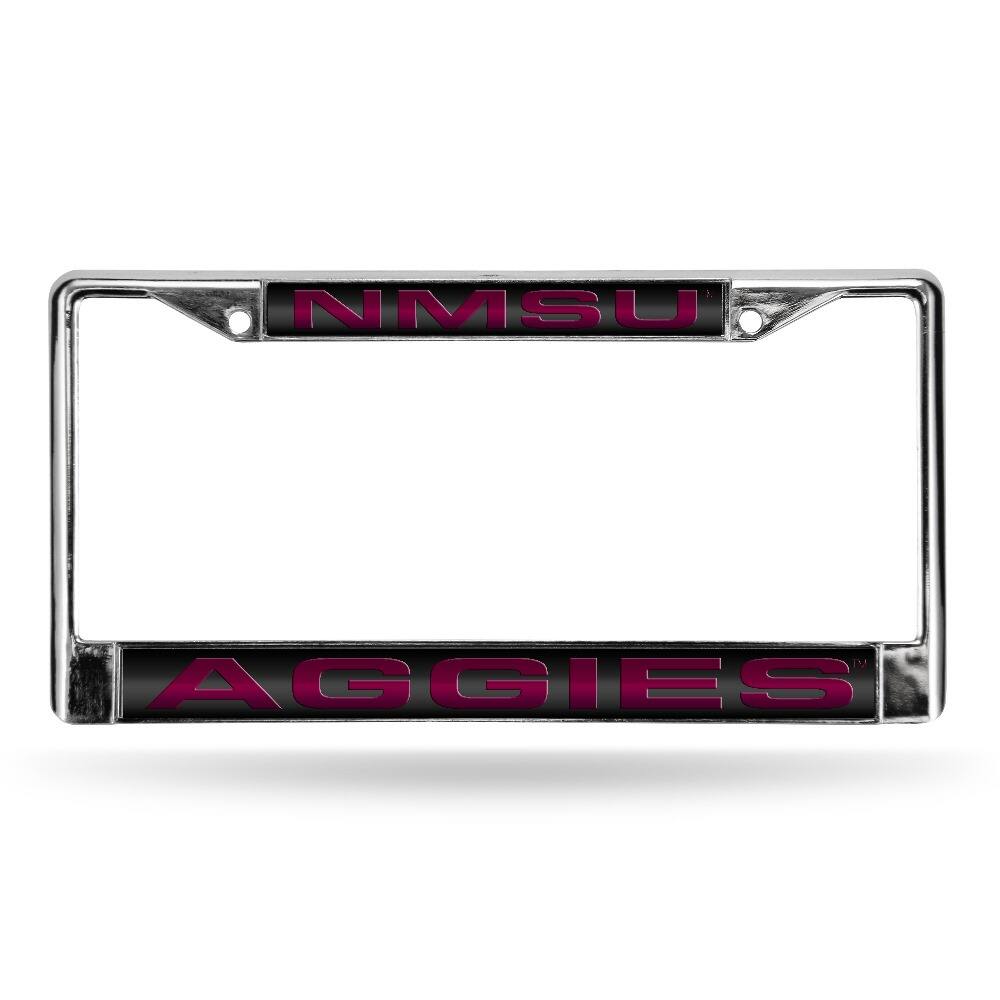 New Mexico State Aggies Chrome Metal Laser Cut License Plate Frame