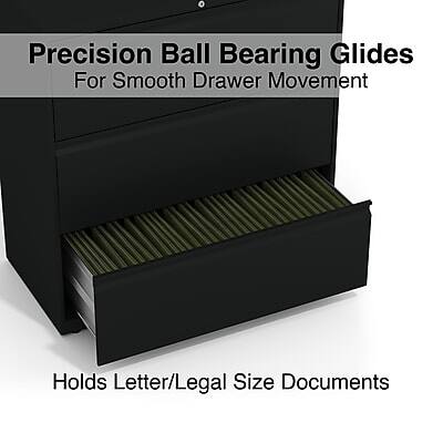 Precision Ball Bearing Glides  
For Smooth Drawer Movement  

Holds Letter/Legal Size Documents