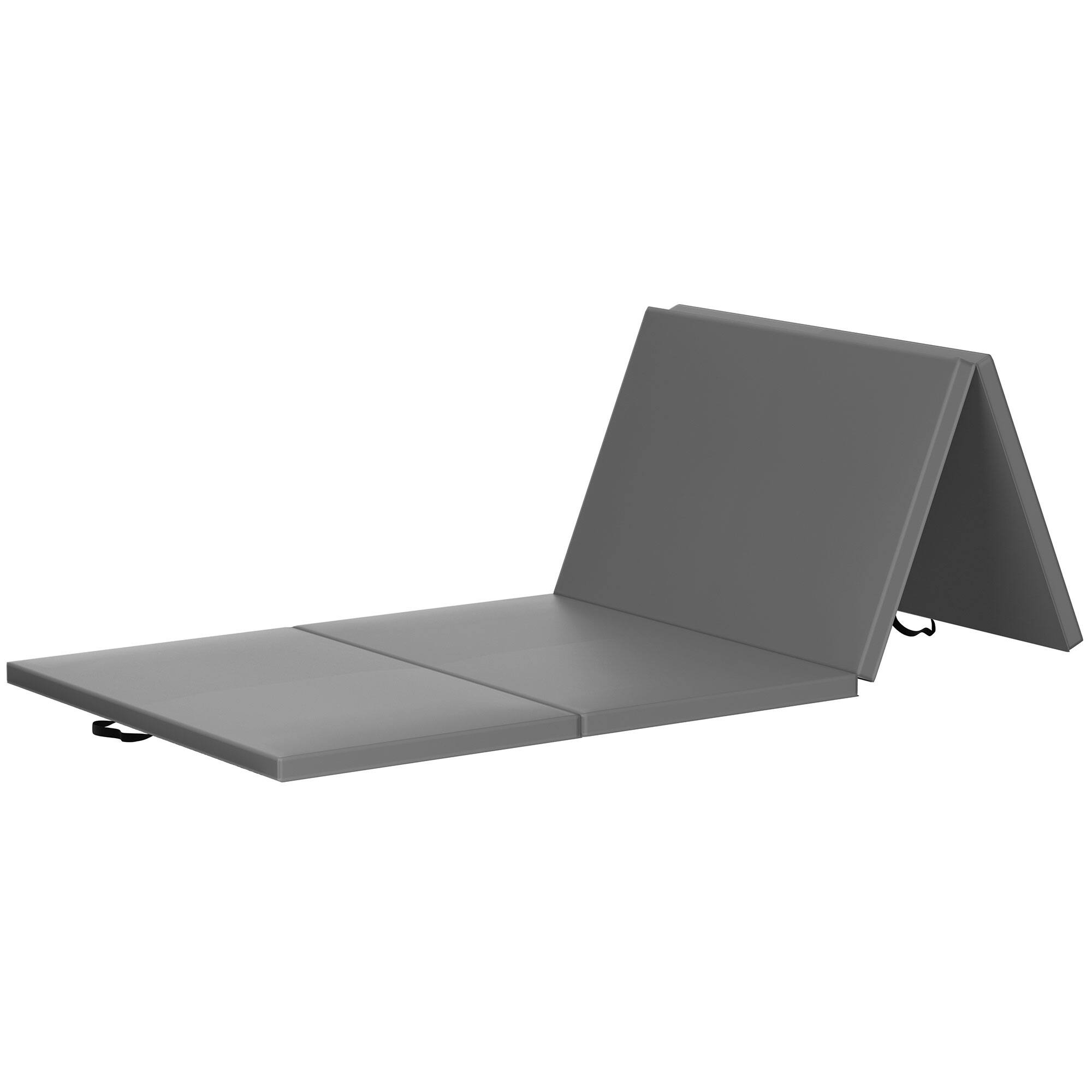 Alt View 7. BalanceFrom Fitness - BalanceFrom Fitness GoGym 4' x 10' x 2" All Purpose Folding Gymnastics Mat, Gray - Gray.