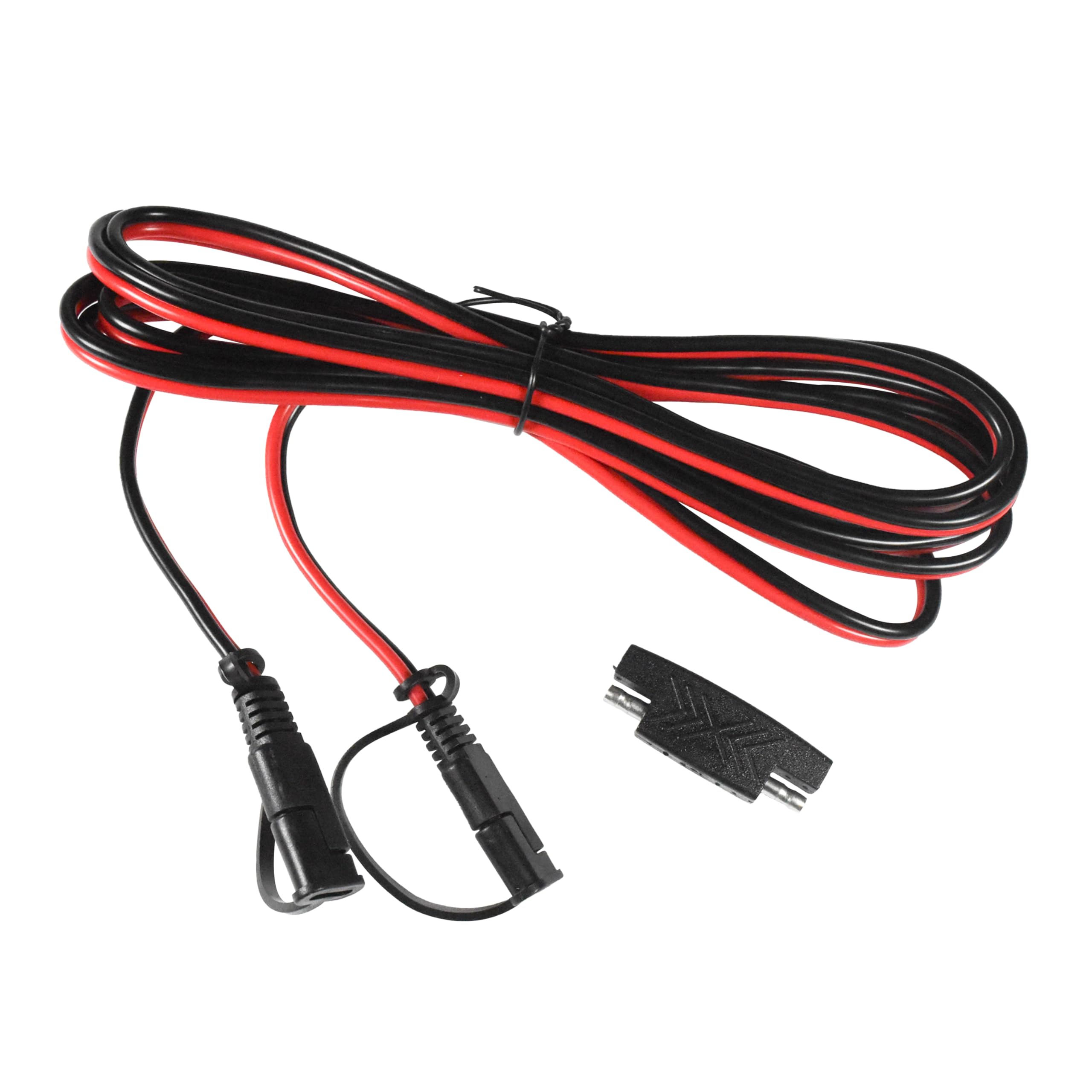 Alt View 1. HQRP - SAE to SAE Extension Cable 16 AWG 9 ft Quick Disconnect with Polarity Reverse Adapter for Solar Charger - black.