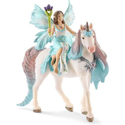 Front. Schleich - Fairy Eyela With Princess Unicorn.