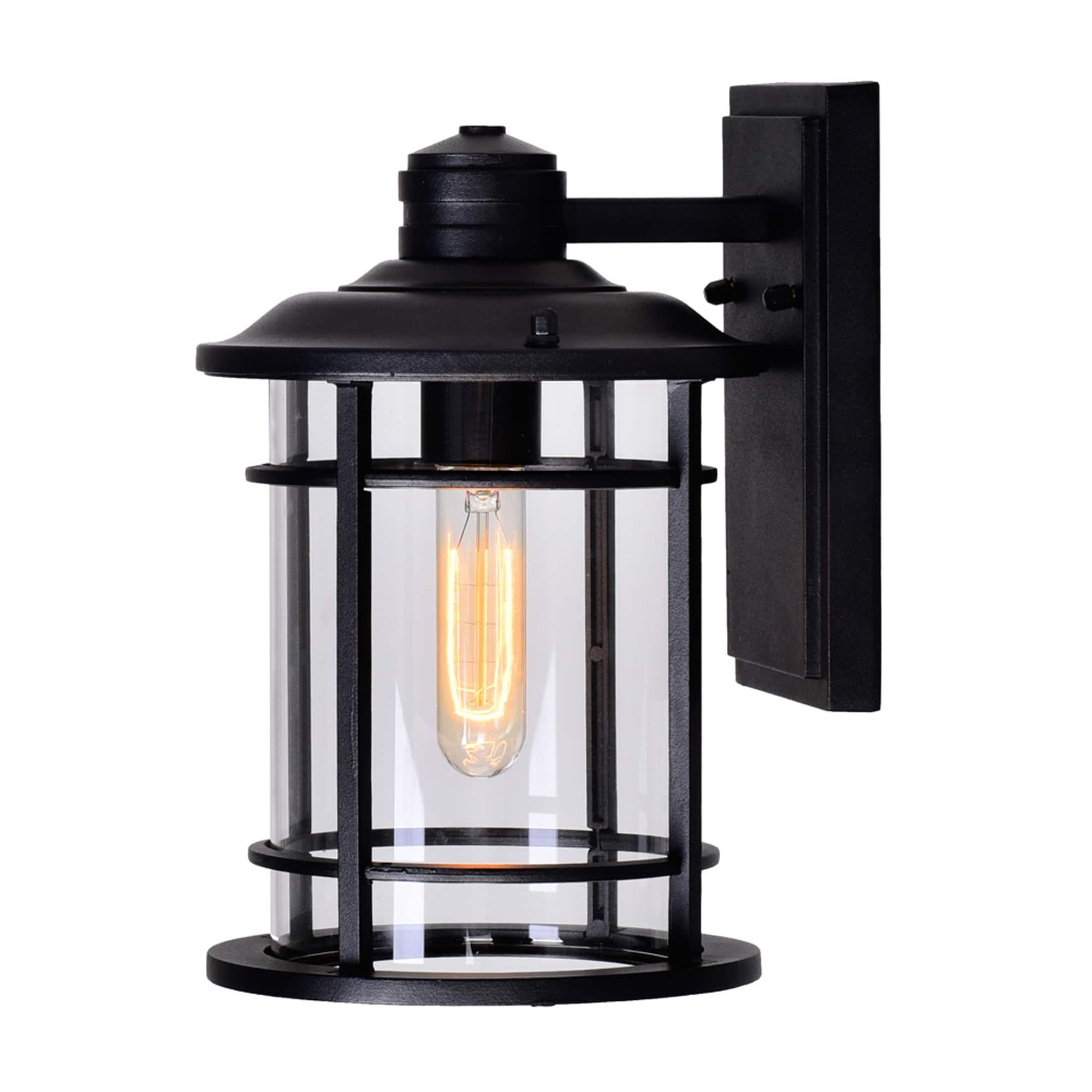 CWI Lighting - Belmont 1 Light Outdoor Wall Lantern - Black