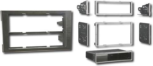 Angle. Metra - Dash Kit for Select 2002-2009 Audi A4 DIN DDIN - Black.