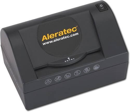 Angle Standard. Aleratec - DVD/CD Shredder - Black.