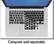 Front Standard. KB Covers - Keyboard Cover for Select Apple MacBook Laptops - Clear/Black.