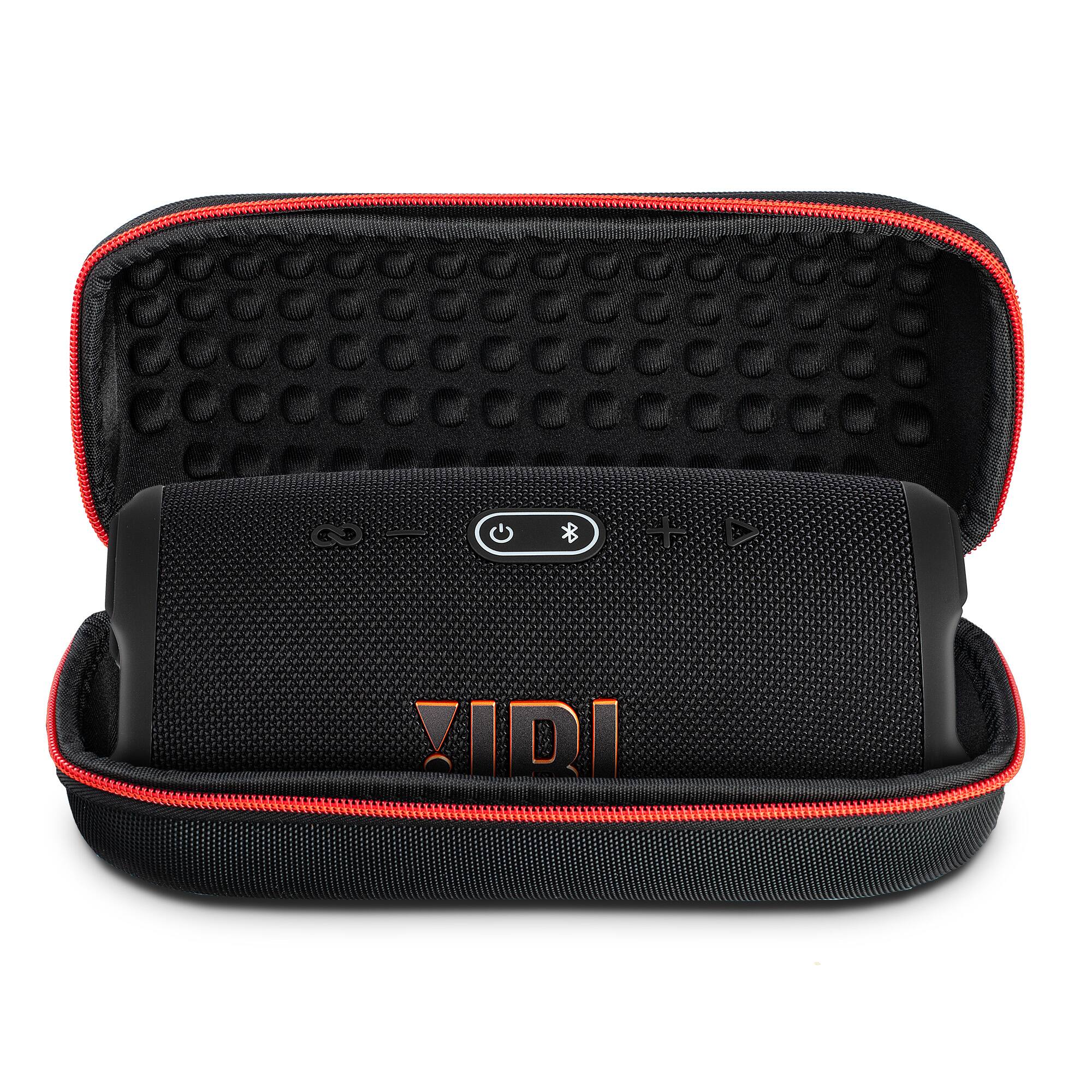 Alt View 2. JBL - JBL Charge 5 Portable Wireless Bluetooth Speaker with IP67 Waterproof with Case (Black) - Black.