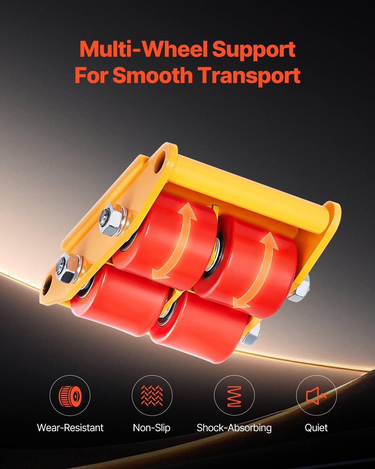 Multi-Wheel Support For Smooth Transport

- Wear-Resistant
- Non-Slip
- Shock-Absorbing
- Quiet