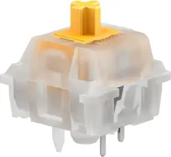 Glorious - Silent Lubed Mechanical Keyboard 5-pin Hot Swappable Switches (36x) - Tactile - Panda - Front_Zoom