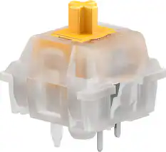 Front. Glorious - Silent Lubed Mechanical Keyboard 5-pin Hot Swappable Switches (36x) - Panda.