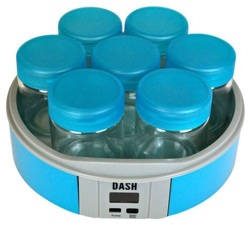 Front Standard. Dash - 7-Serving Yogurt Maker - Blue.