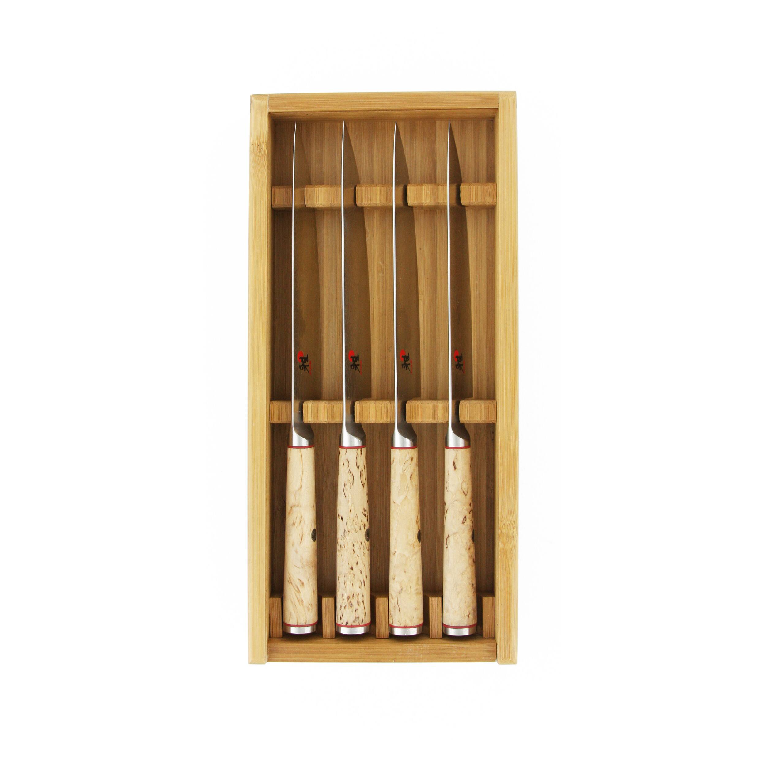 Alt View 2. Miyabi - Miyabi Birchwood SG2 4-pc Steak Knife Set - Stainless Steel.