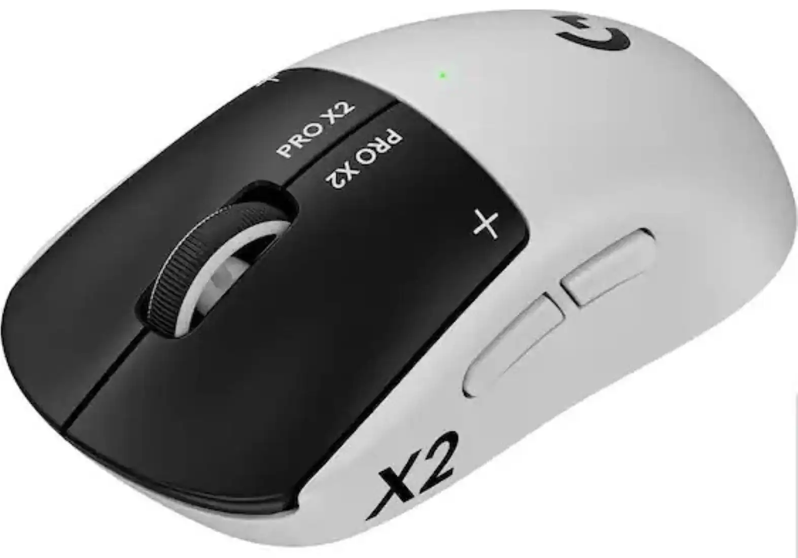 Logitech - PRO X2 SUPERSTRIKE LIGHTSPEED Lightweight Wireless Gaming Mouse with Customizable Click Haptics for PC/Mac/Laptop - Wireless - White