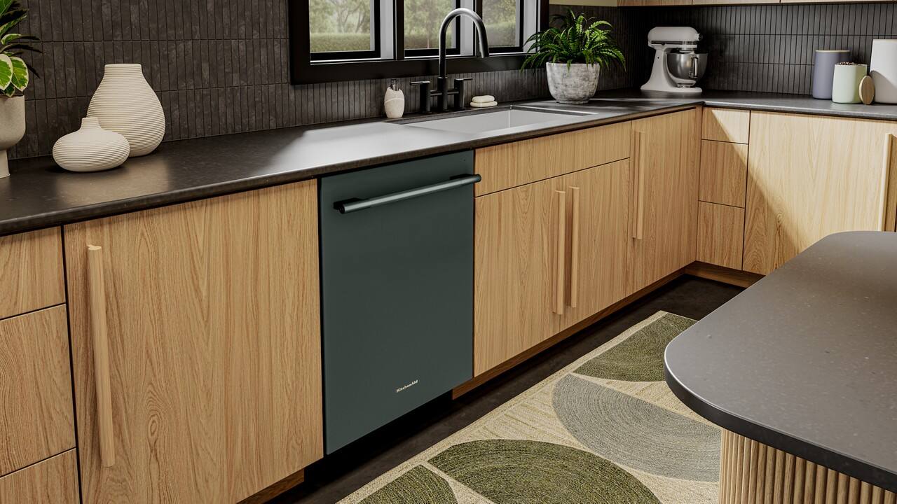 Alt View 2. KitchenAid - 24" Top Control Built-In Tub Dishwasher with Third Level Jet Rack, 40+ Total Wash Jets, 41 dBA - Juniper.