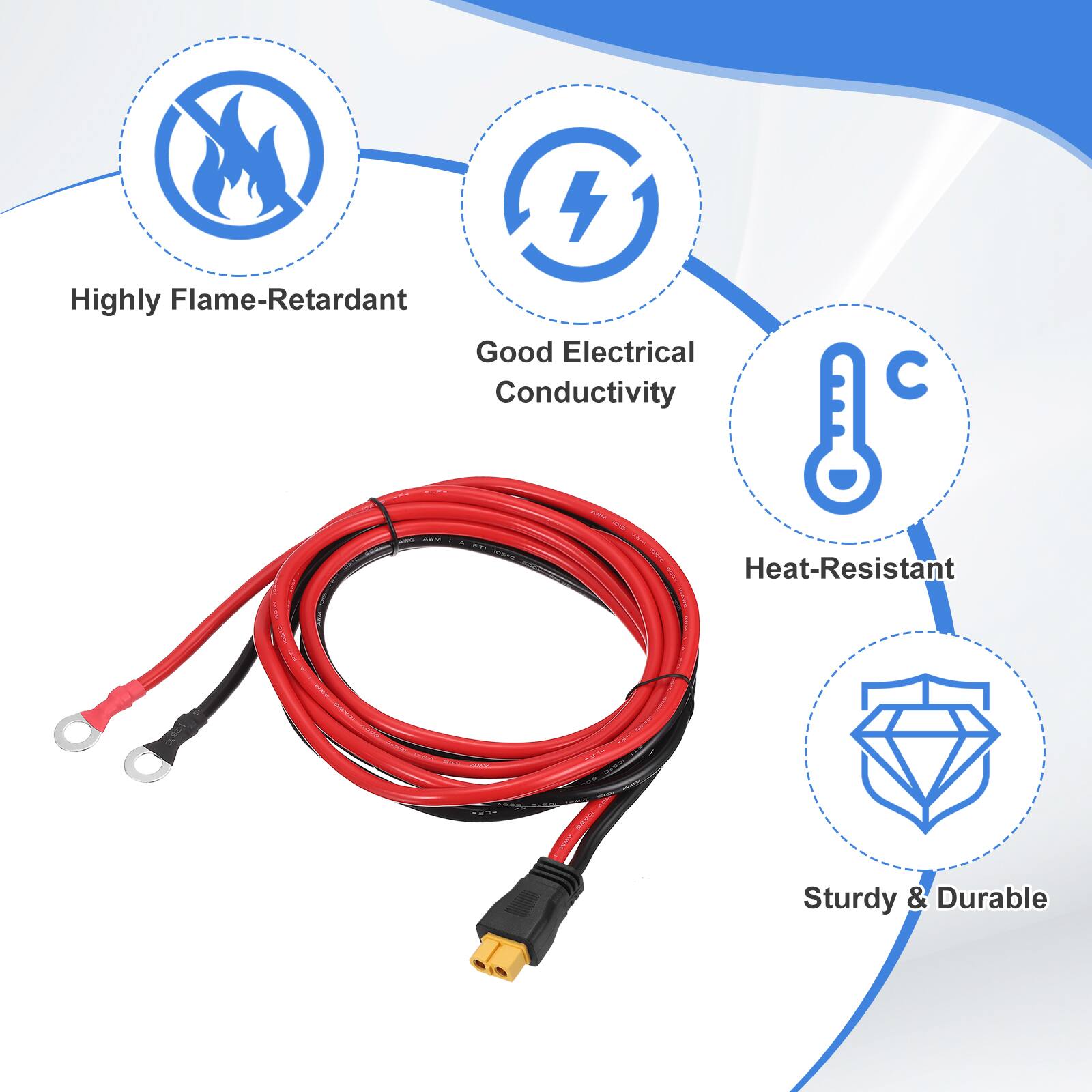 4 Highly Flame-Retardant, Good Electrical Conductivity, Heat-Resistant, Sturdy & Durable