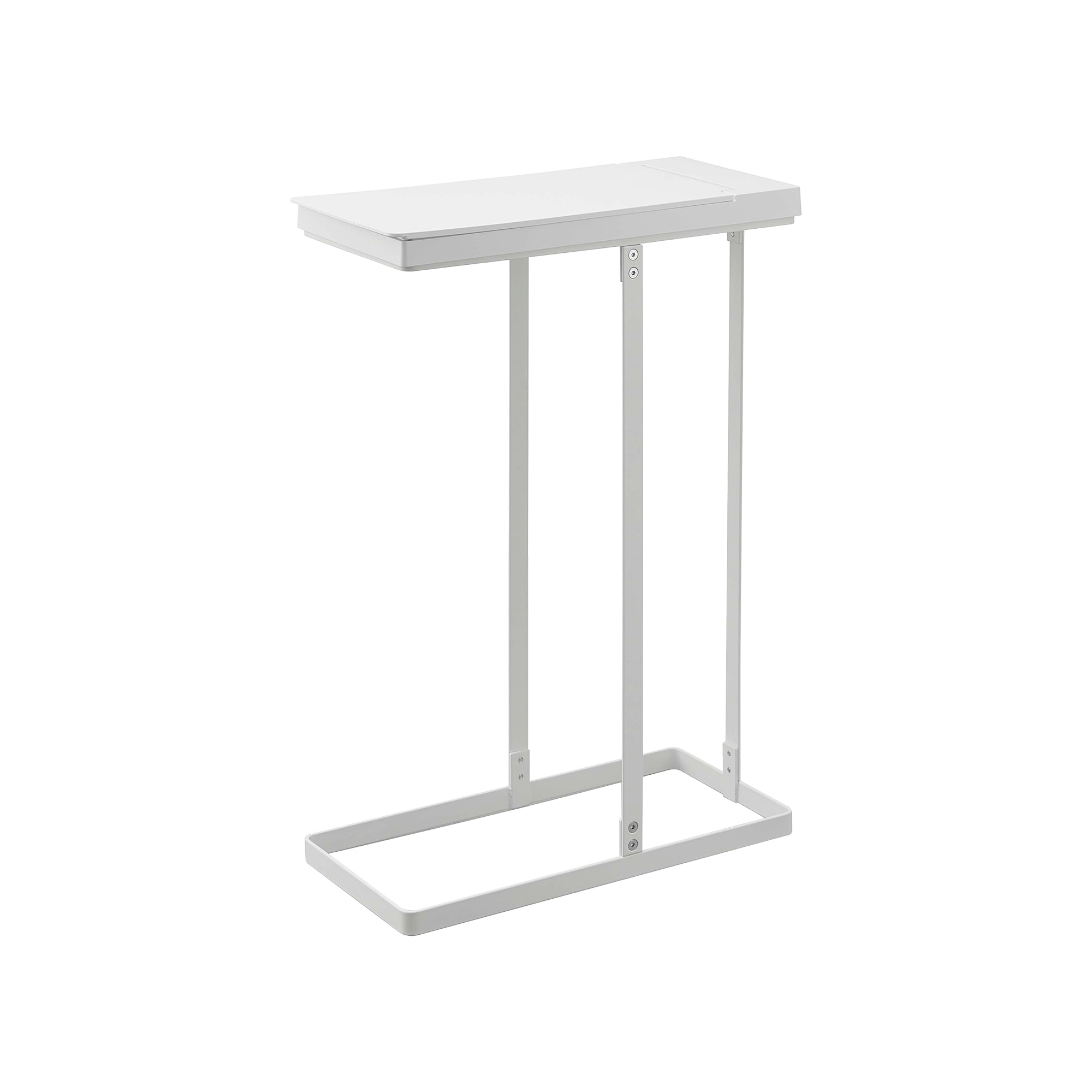 Angle. Yamazaki Home - Lidded Garbage Bag Holder - Steel - Black.