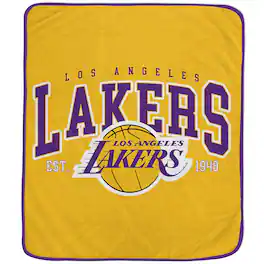 Pegasus - Los Angeles Lakers Vintage Arch Ultra Soft 50" x 60" Blanket - Multicolor
