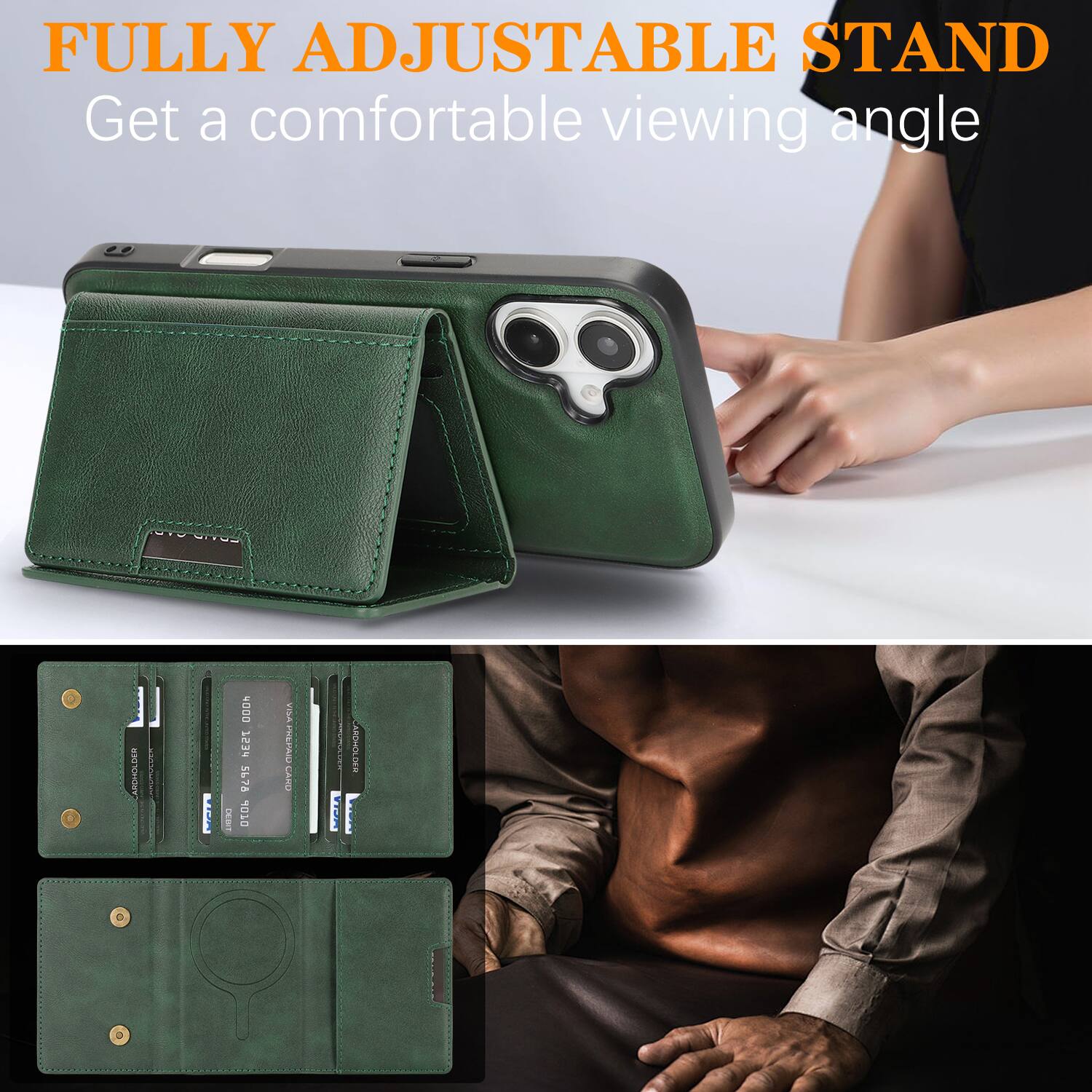 FULLY ADJUSTABLE STAND  
Get a comfortable viewing angle