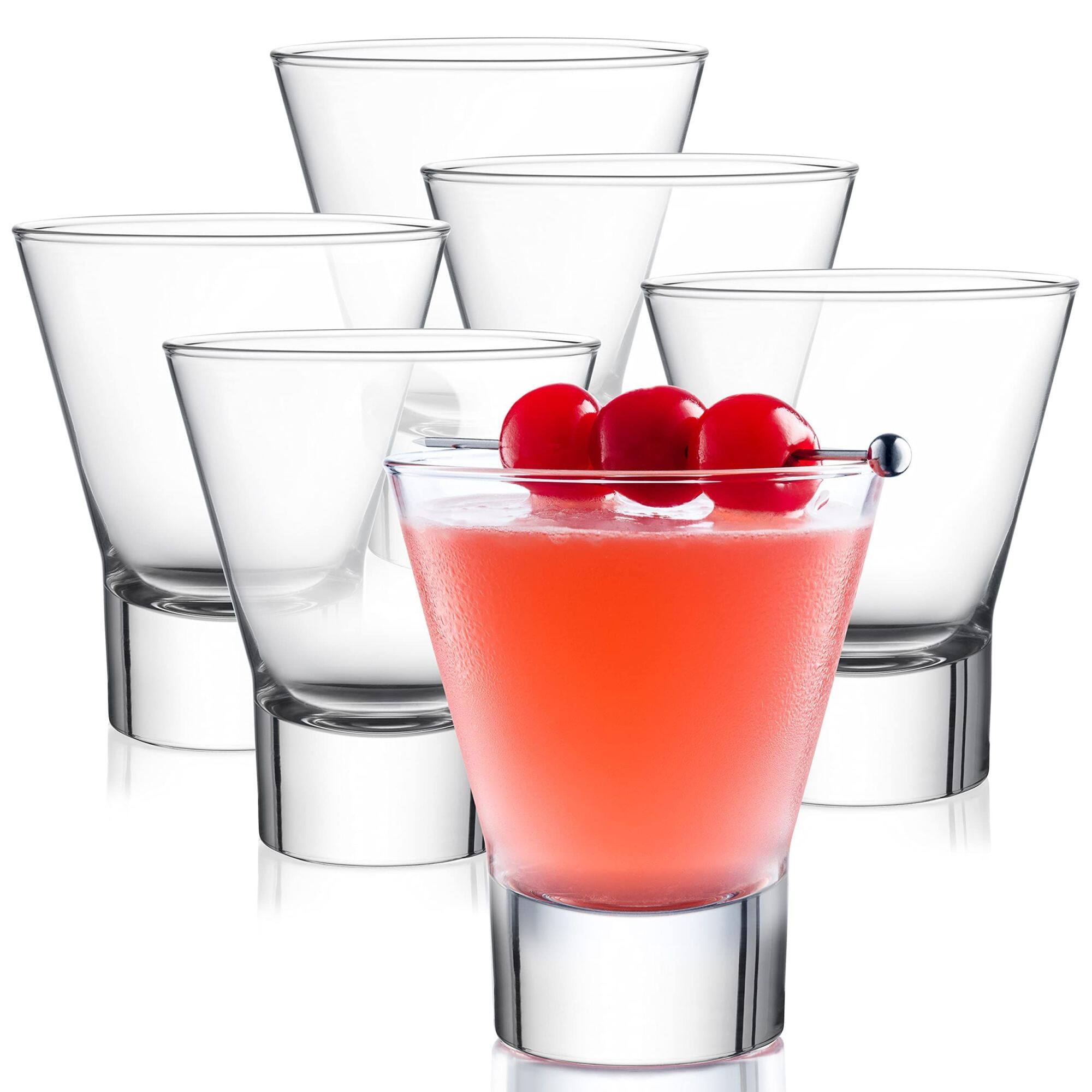 Front. Bormioli Rocco - Bormioli Rocco Ypsilon Pre Dinner Glasses Set of 6, 8.5 Oz Clear Tempered Glass - Clear.