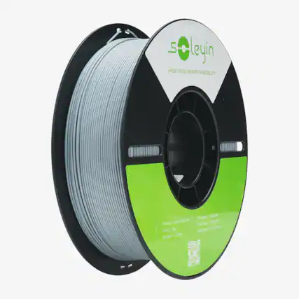 SHOW YOUR INFINITE POSSIBILITY
Soleyin
Product: Soleyin Ultra PLA
Net Weight: 3g220
Print Temp: 190-220°C
Print Speed: 30-300 mm/s
Colour: Gray
Diameter: 1.75mm