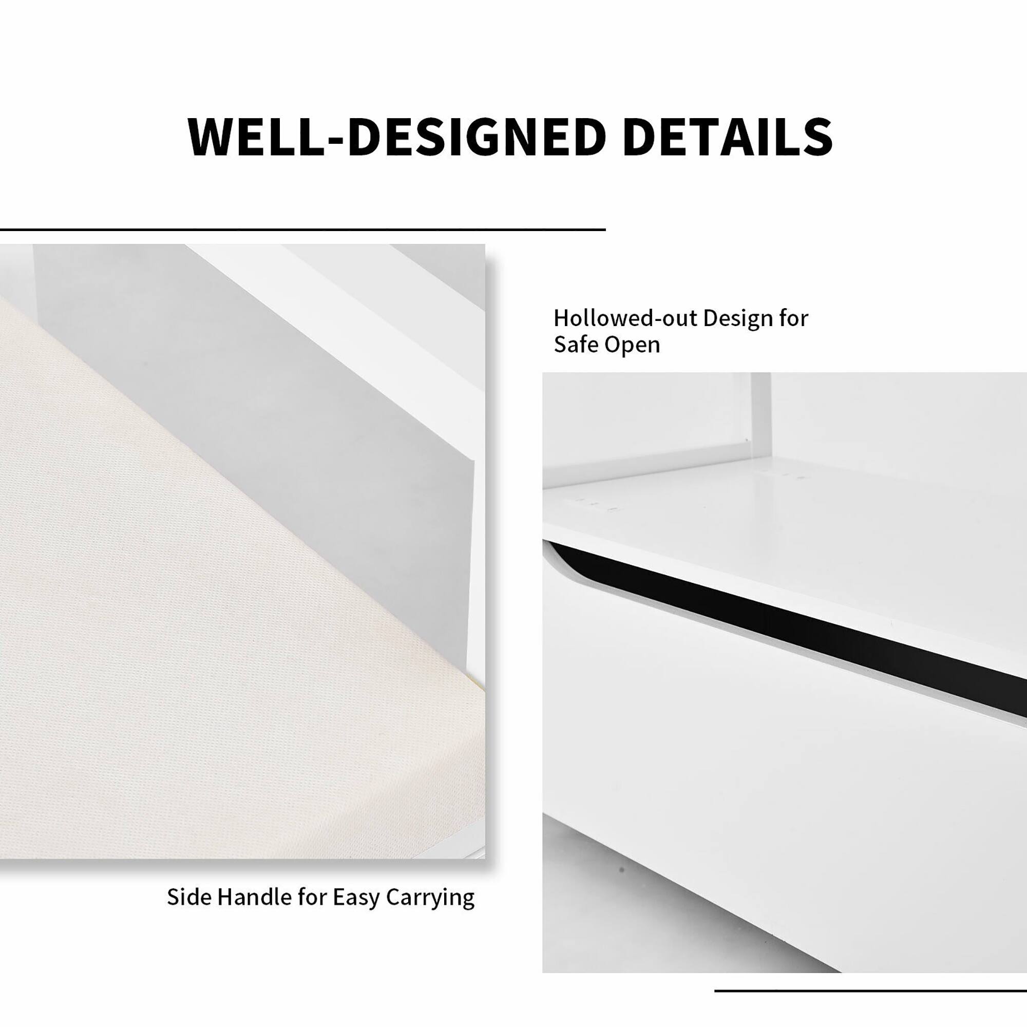 Well-Designed Details: Hollowed-out Design for Safe Open Side Handle for Easy Carrying