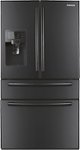 Front Standard. Samsung - Clearance 28.0 Cu. Ft. French Door Refrigerator - Black.