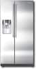 Samsung - 25.5 Cu. Ft. Side-by-Side Refrigerator with Thru-the-Door Ice and Water - Stainless steel-Front_Standard