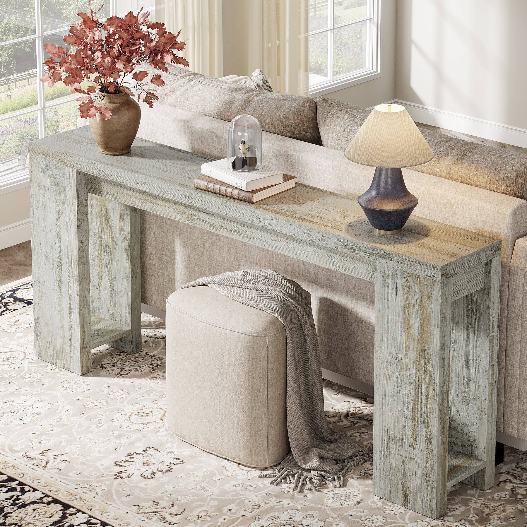 Tribesigns Console Table with Engineered Wood Construction and ...