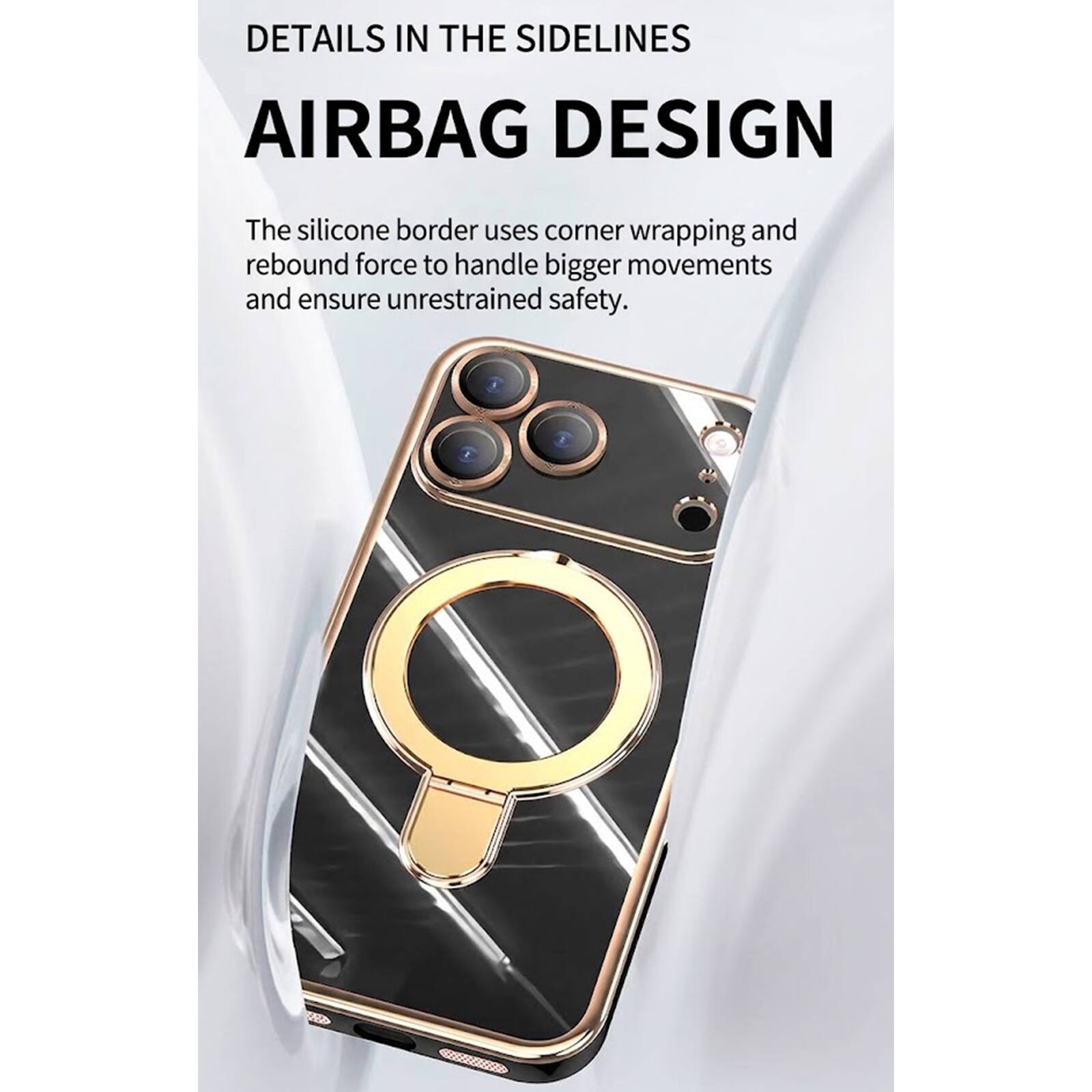 DETAILS IN THE SIDELINES  
AIRBAG DESIGN  
The silicone border uses corner wrapping and rebound force to handle bigger movements and ensure unrestrained safety.