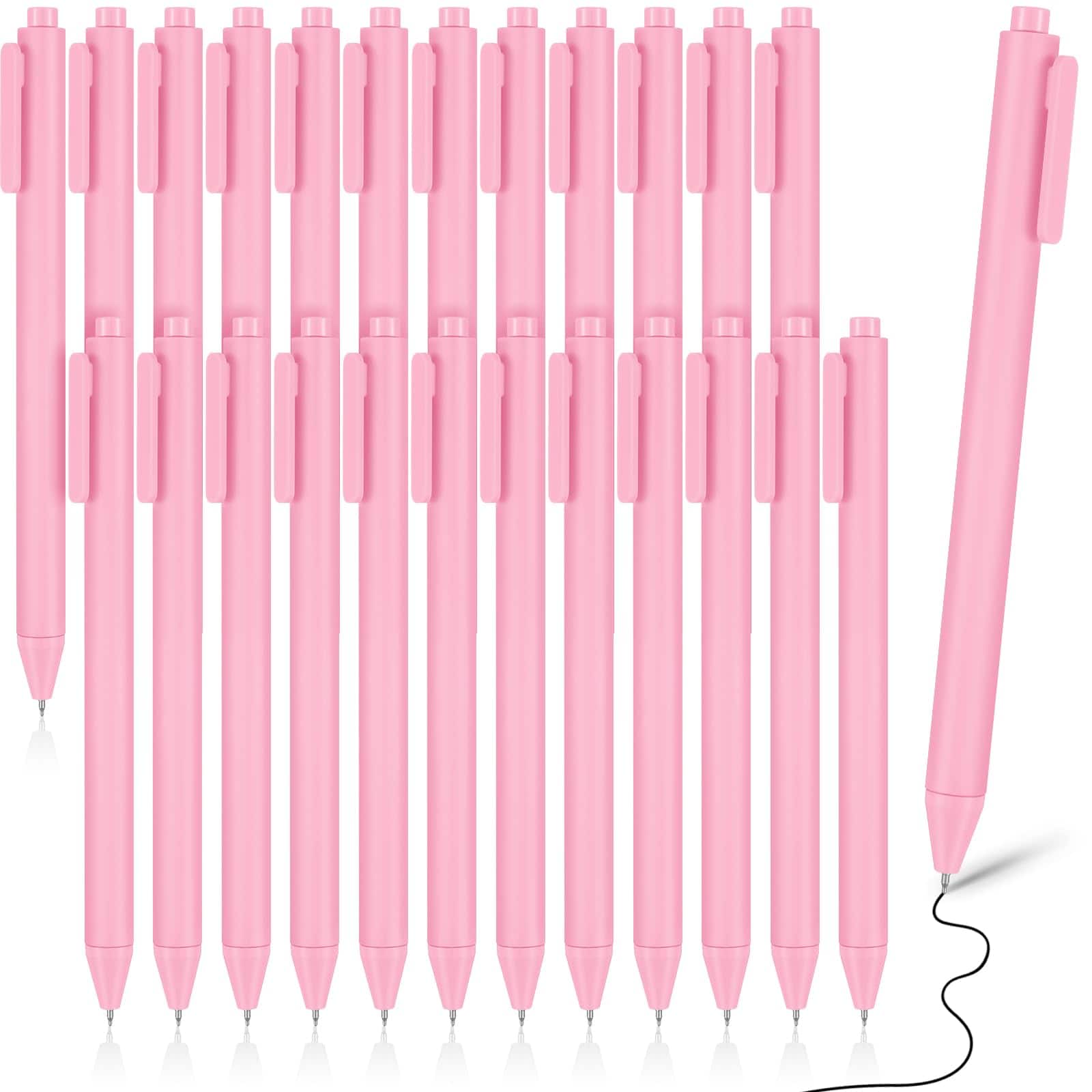 Paradigms Interiors - Retractable Pens Bulk Pastel Gel Ink Fine Point Tip With Grip Smooth Writing For Journaling Note Taking School Suppli...