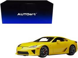 Lexus LFA Interior 1/18 Model Car by Autoart - Pearl Yellow With Red And Black