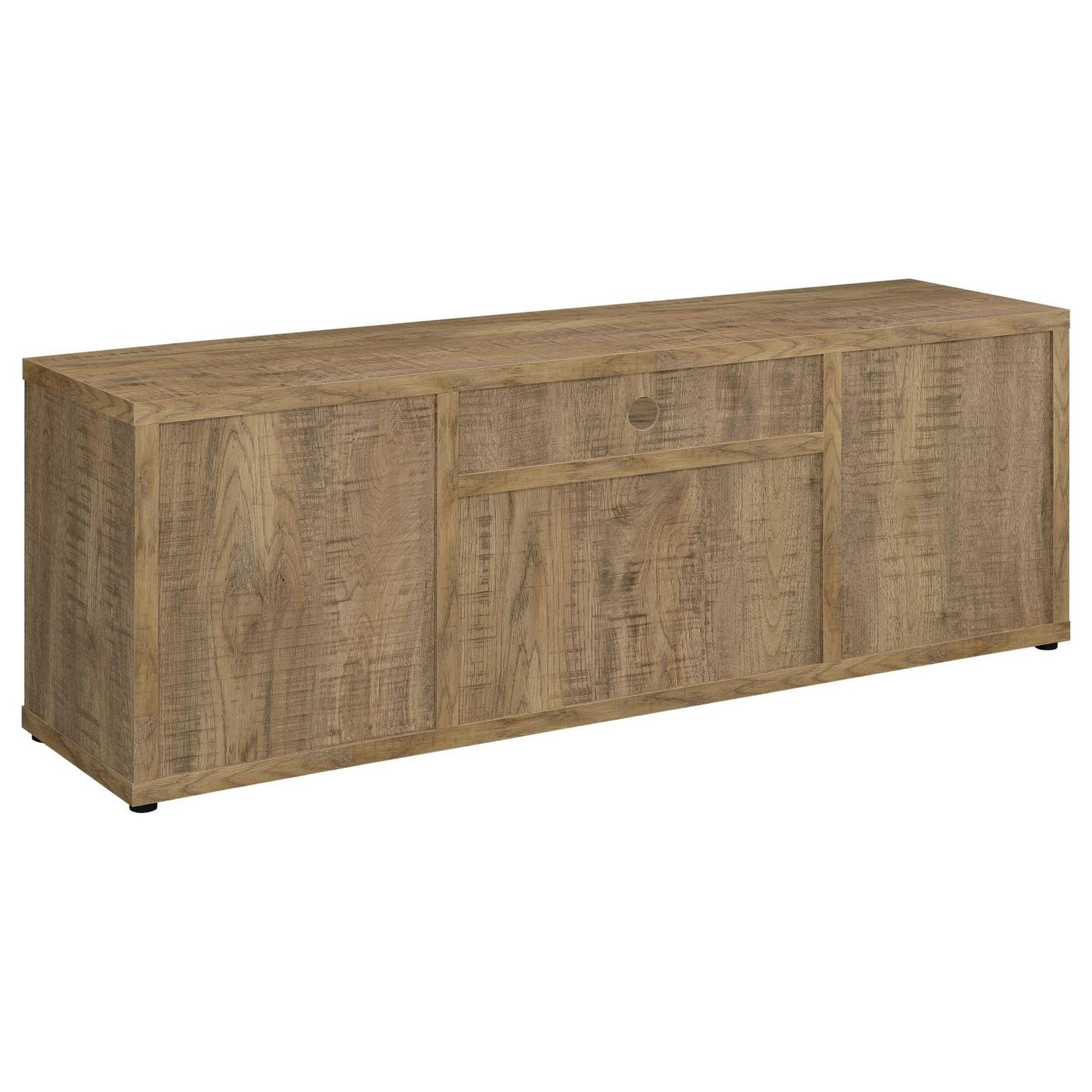 Alt View 3. Manhattan Lane - Tag 60 Inch TV Media Entertainment Console, 4 Cabinets, MDF - Brown.