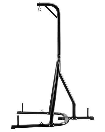 Front. VEVOR - Punching Bag Stand, Steel Heavy Duty Workout Equipment, Boxing Punching Bag Stand, Holds Up to 140 lbs - Black.