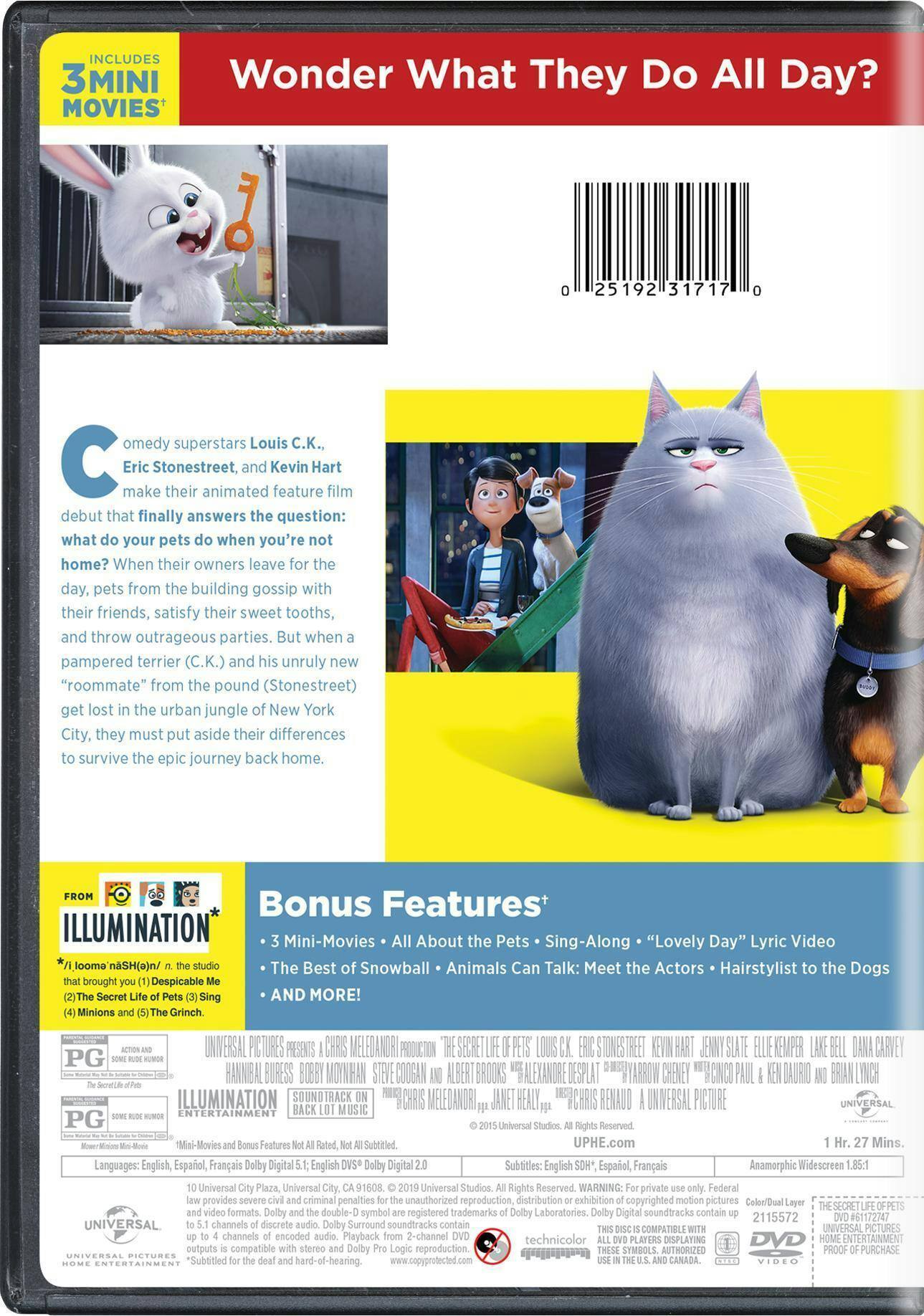 Angle. The Secret Life of Pets [DVD].