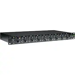 Mackie - 8-Channel Headphone Amplifier, with 16 Headphone Outputs, 2 Inputs, 2 Outputs, 8 Aux Inputs and 8 Input Select Switches - Black