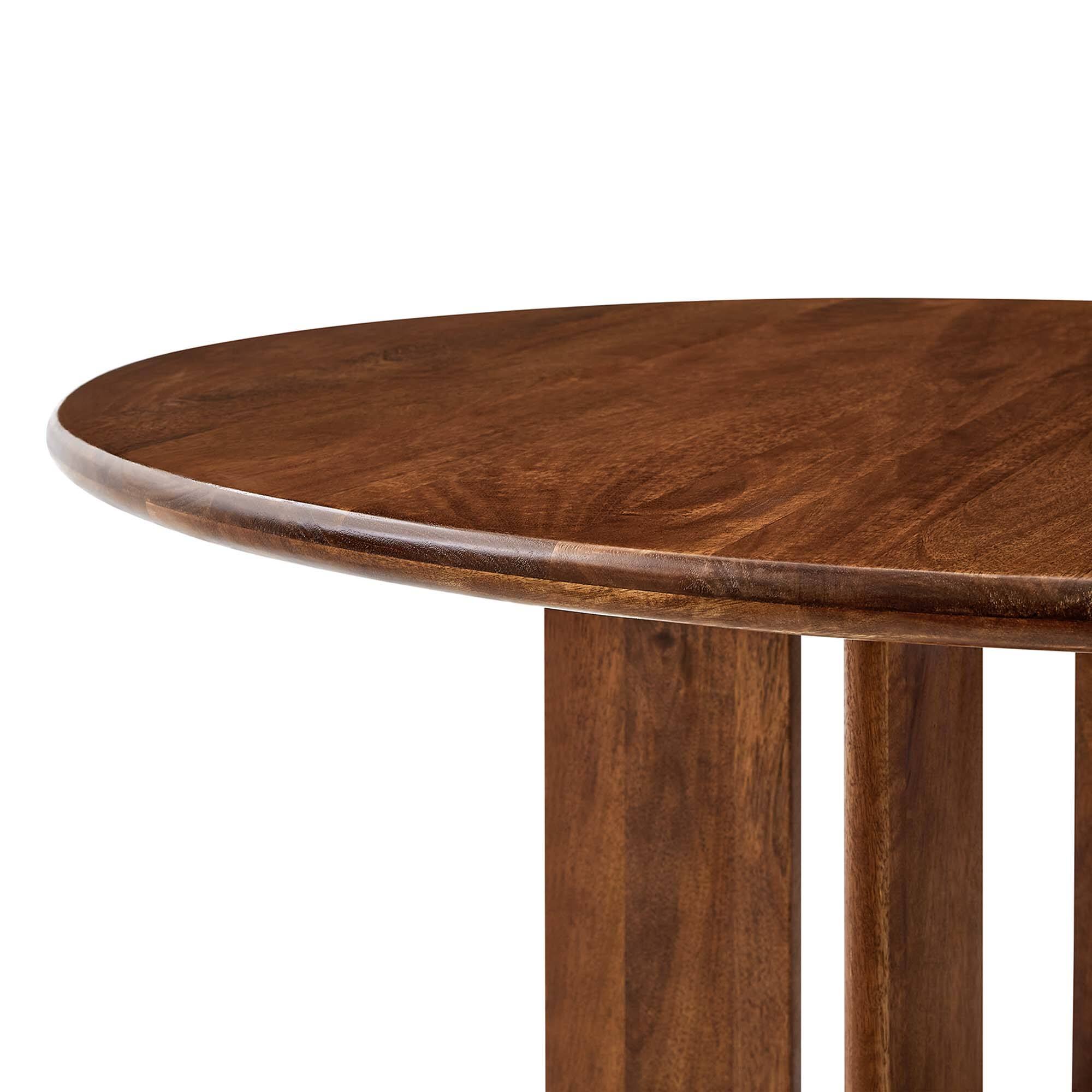 Alt View 6. Modway - Rivian Round 48" Wood Dining Table - Brown.