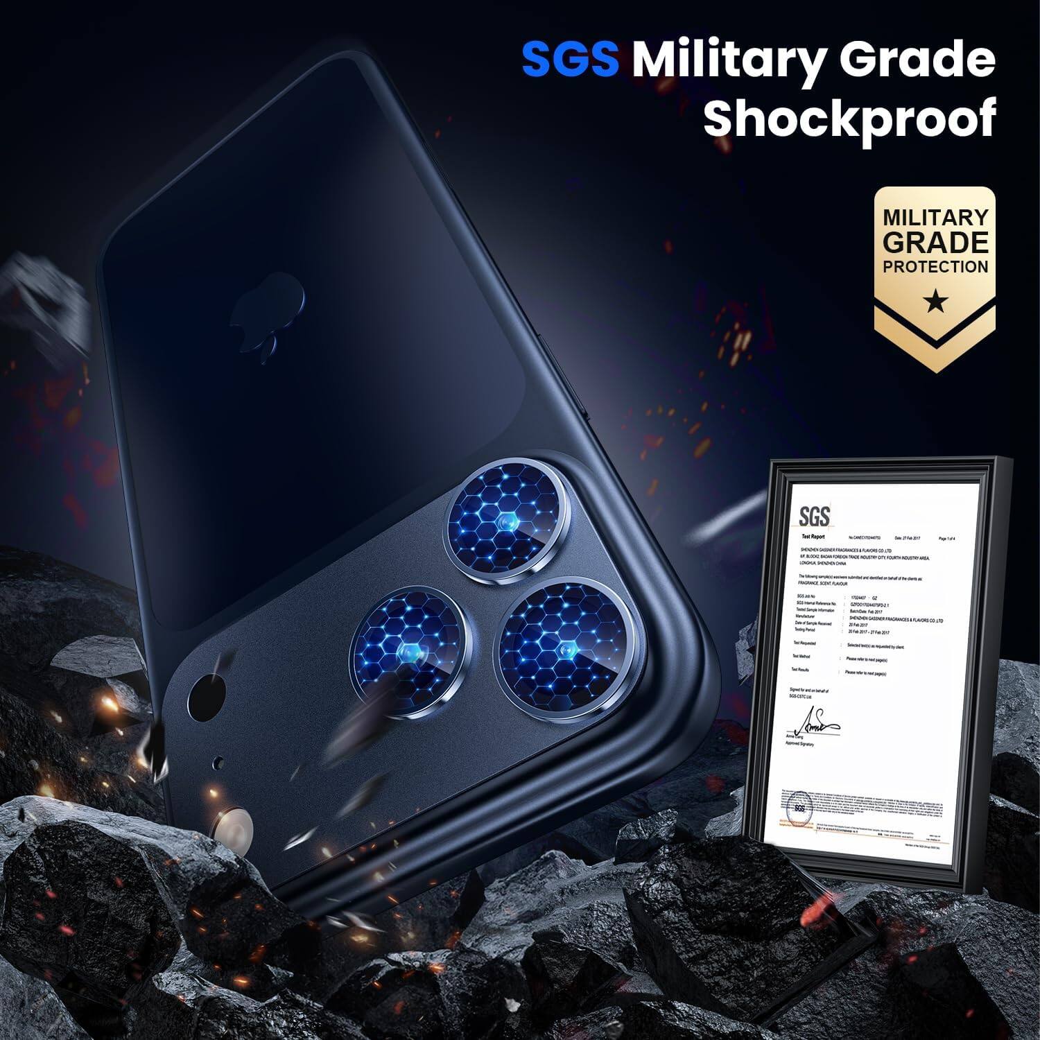SGS Military Grade Shockproof

MILITARY GRADE PROTECTION

SGS

MILITARY GRADE PROTECTION