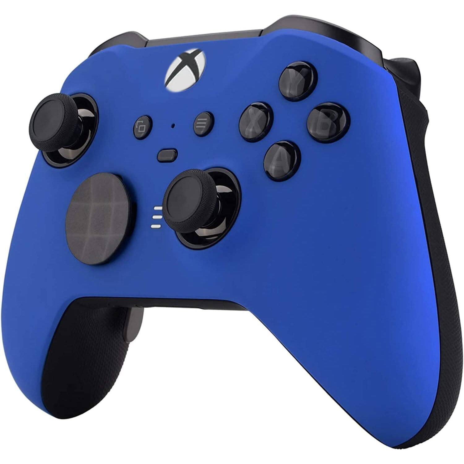 Angle. Custom Controllerzz - Custom Elite Series 2 Wireless Controller for Xbox Series X, Xbox Series S, Xbox One - Blue.