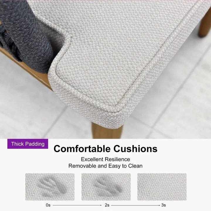 Thick Padding  
Comfortable Cushions  
Excellent Resilience  
Removable and Easy to Clean  

0s 2s 3s