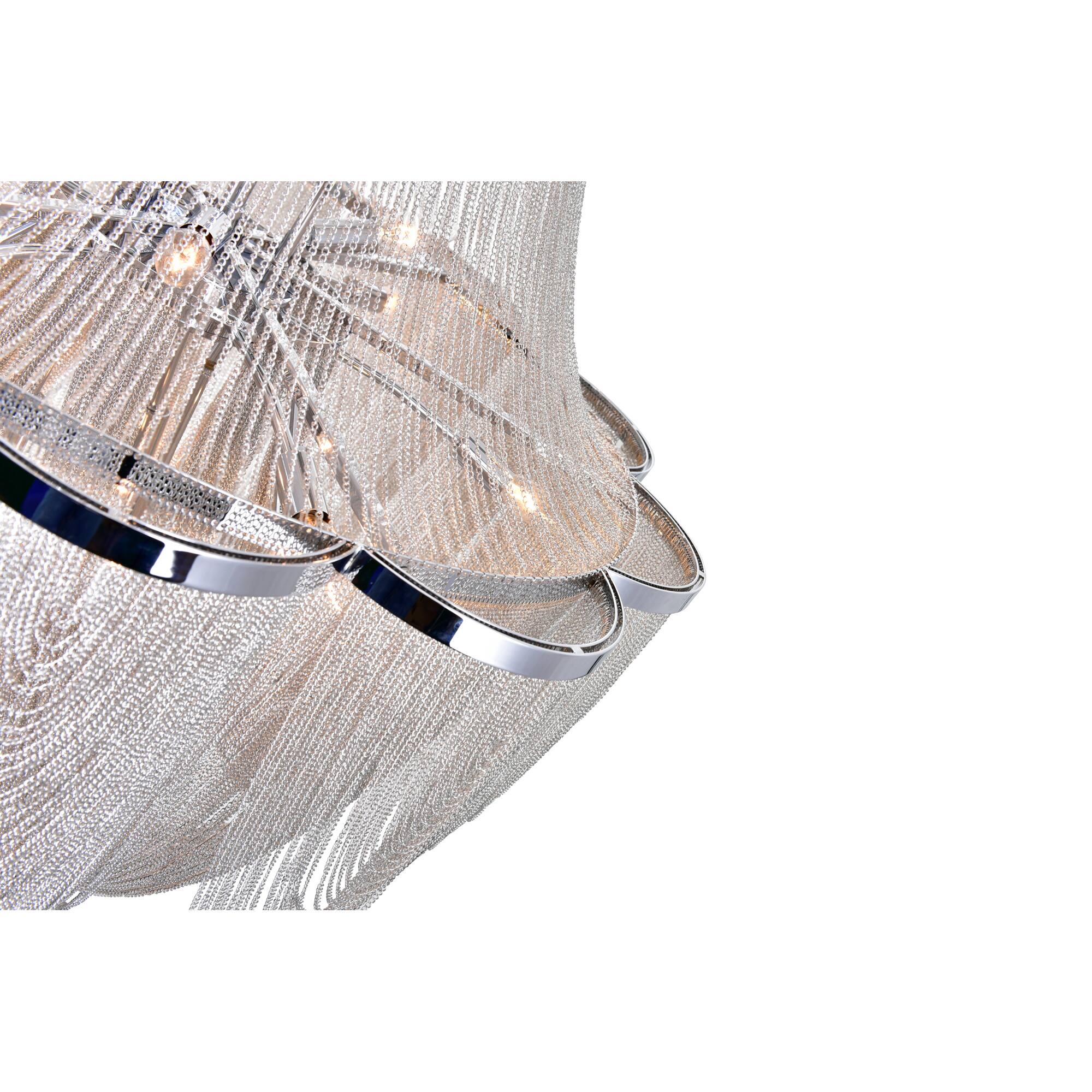Alt View 1. CWI Lighting - Taylor 10 Light Down Chandelier With Chrome Finish - Chrome.